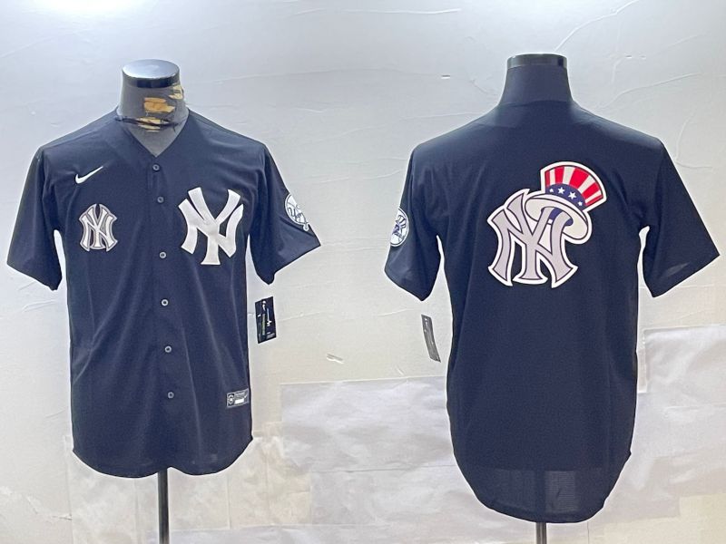 Men New York Yankees Blank Black Fashion Game Nike 2024 MLB Jersey style 12->new york yankees->MLB Jersey